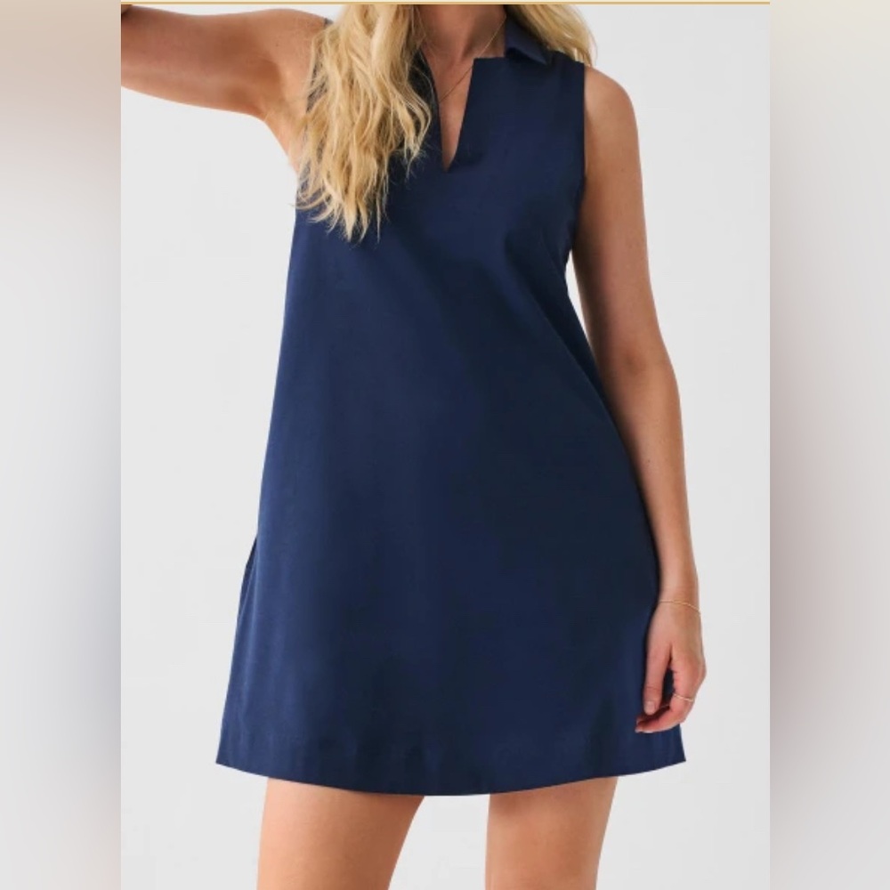 Faherty All Day V Neck Dress Women's (Size Medium)- NWT